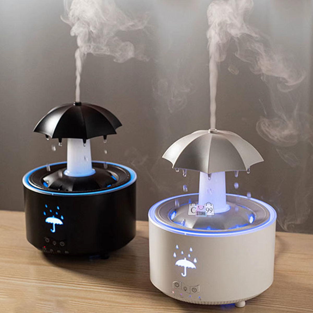 Vista 7 de Humificador Sombrilla Relajante Lluvia